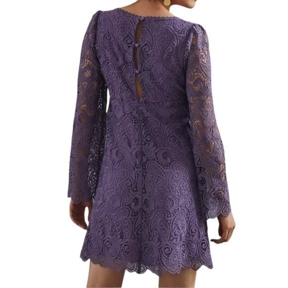Anthropologie Maeve Embroidered Lace Mini Dress Size 2 NWOT - Picture 4 of 15
